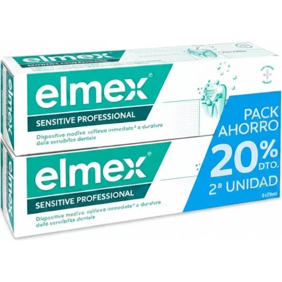 Elmex Sensitive Profesional Dentífrico Dientes Sensibles Duplo 2x75 ml