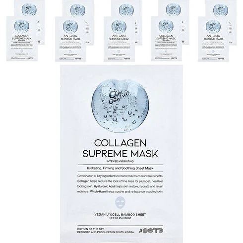 OOTD Mascarilla de Belleza con Colágeno Supreme - 10 Láminas