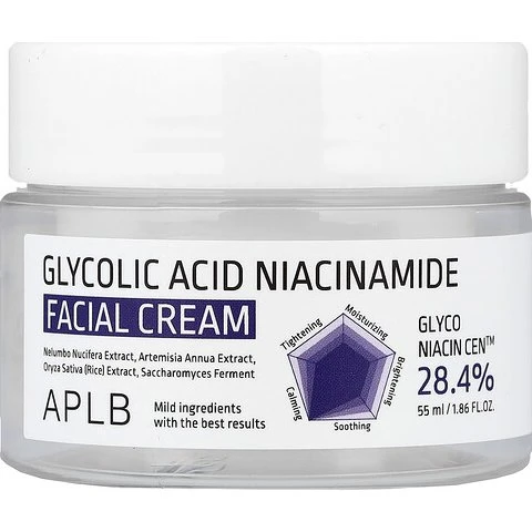 APLB Crema Facial con Niacinamida y Ácido Glicólico 55ml