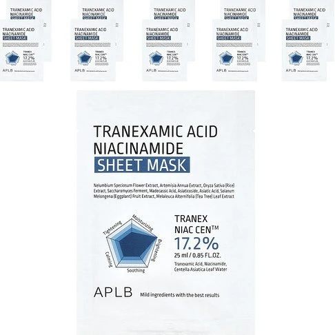APLB Mascarilla de Hoja de Ácido Tranexámico y Niacinamida