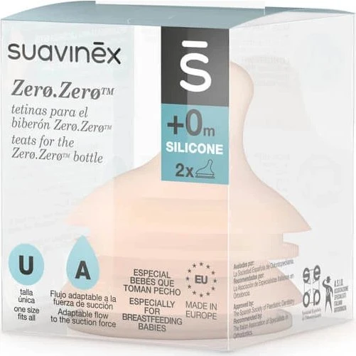Suavinex Tetinas de Flujo Variable Zero Zero, 2 uds