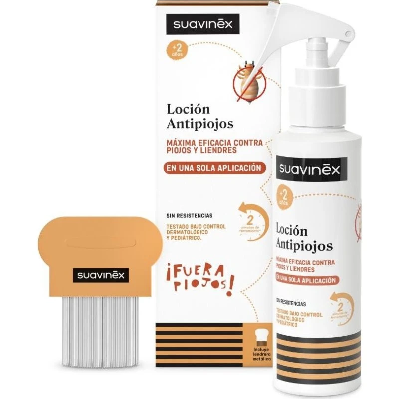 Suavinex Loción Antipiojos 125 ml + Lendrera de Regalo