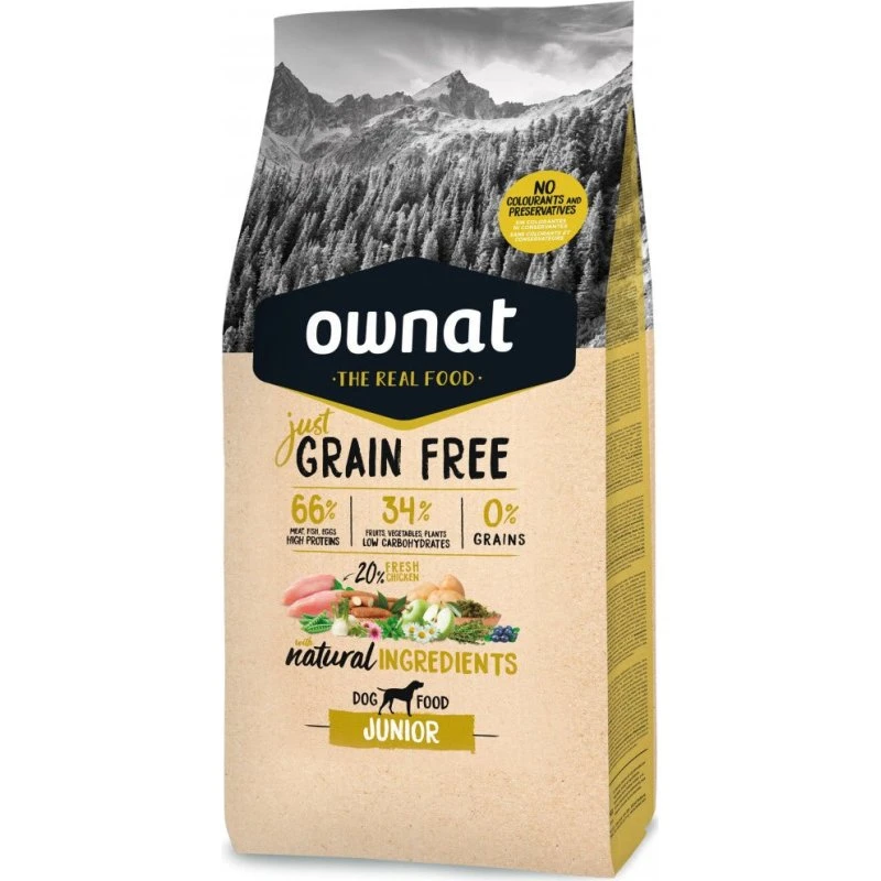 Ownat Just Grain Free Junior Pienso para Cachorros 14 kg