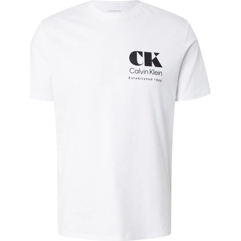 Calvin Klein Jeans Camiseta Logo Graphic Negro/Blanco