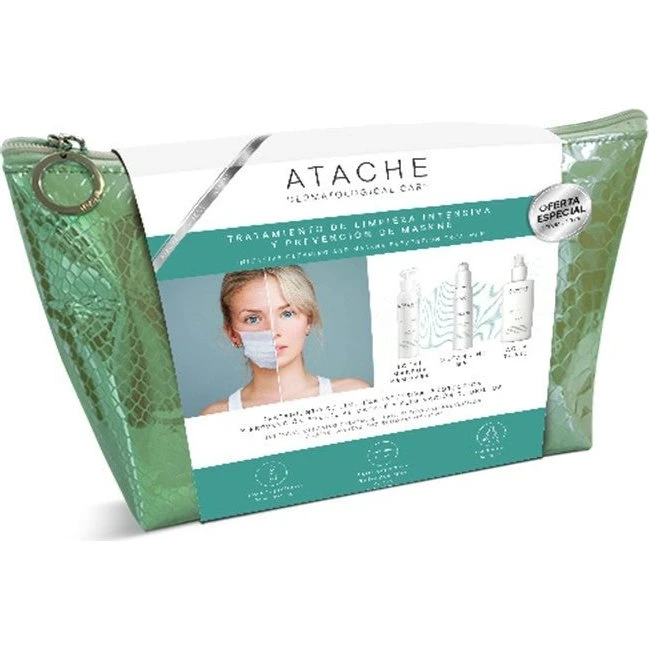 Atache Neceser Doble Desmaquillado Antiacne - Kit de Limpieza Facial