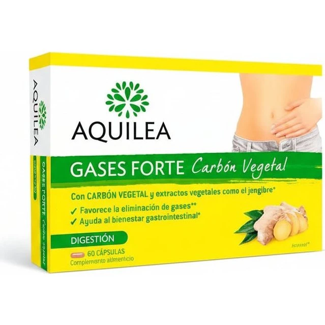 Aquilea Gases Forte Carbón Vegetal 60 Cápsulas