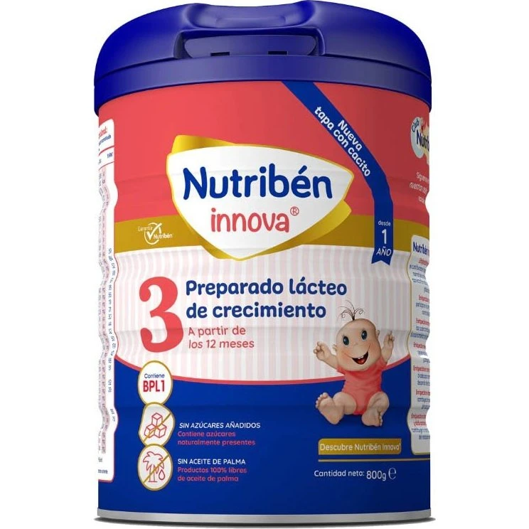 Nutribén Innova 3 Leche de Crecimiento 800g Pack 6x800g
