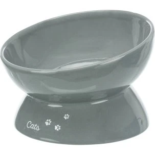 Trixie Comedero Cerámica XXL Gris Ergonómico