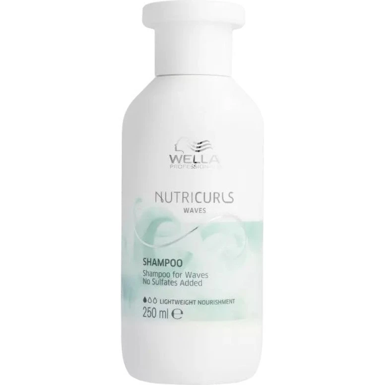 Champú Wella Nutricurls para Cabello Ondulado y Rizado, 250 ml
