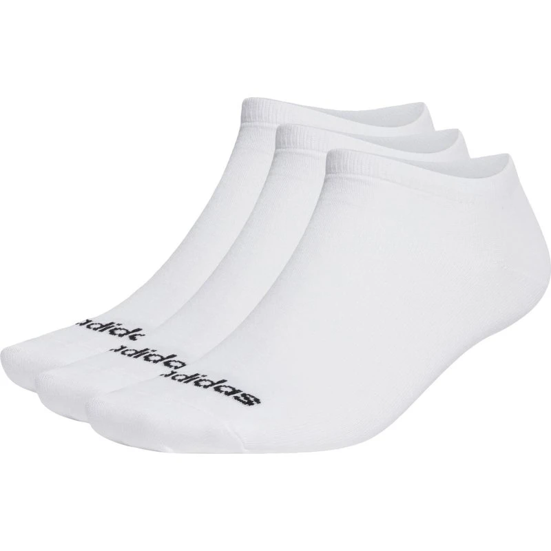 Adidas Linear Low 3P Calcetines Blancos/Negros (Pack de 3)