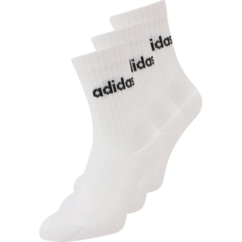 adidas C Lin Crew 3P White - Pack de 3 Calcetines Largos