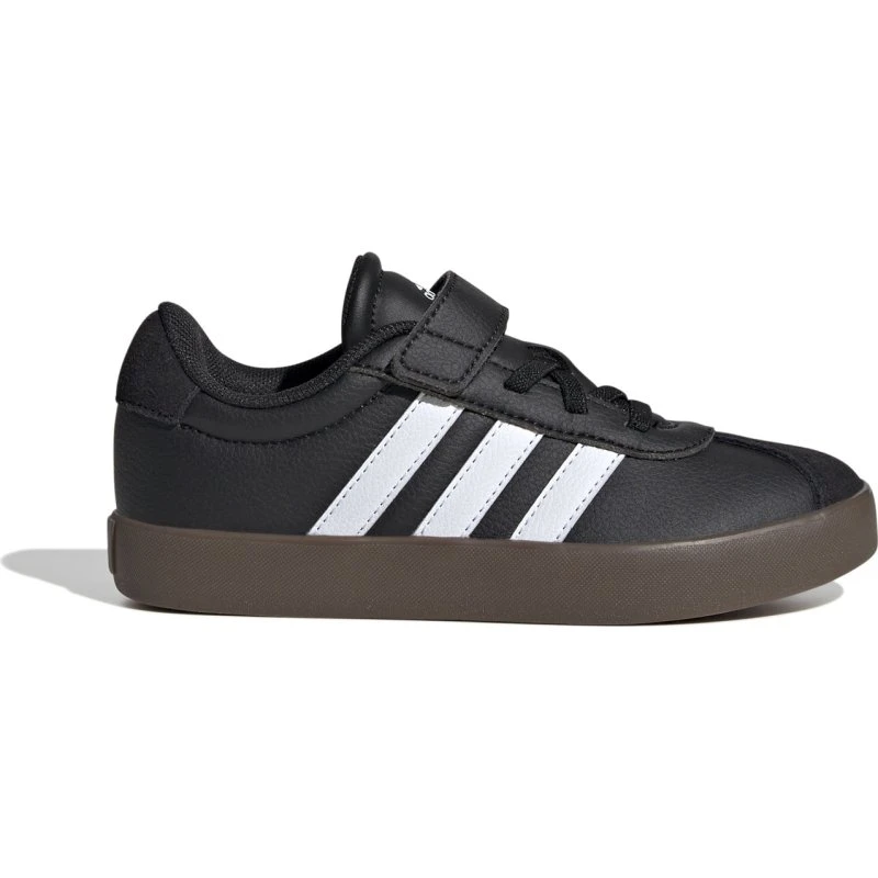 adidas VL Court 3.0 El C Infantil - Negro/Blanco