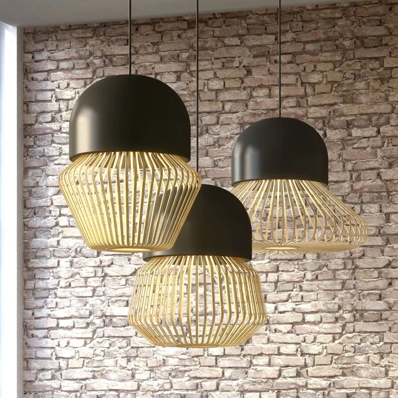 Lámpara colgante Forestier Anemos L Antracita - Diseño Arik Levy