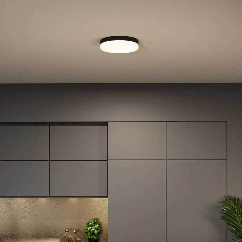 Paulmann Plafón LED Amalie Atenuable 3 Niveles - Negro Mate