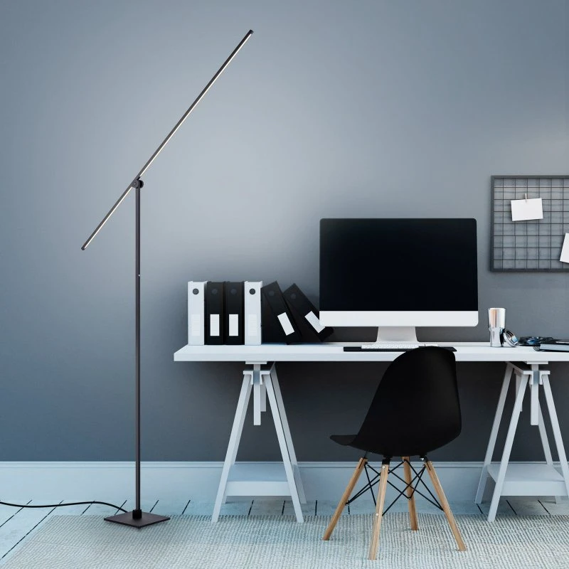 Lámpara de pie LED PURE Grafo Negro Perla con Regulador Táctil