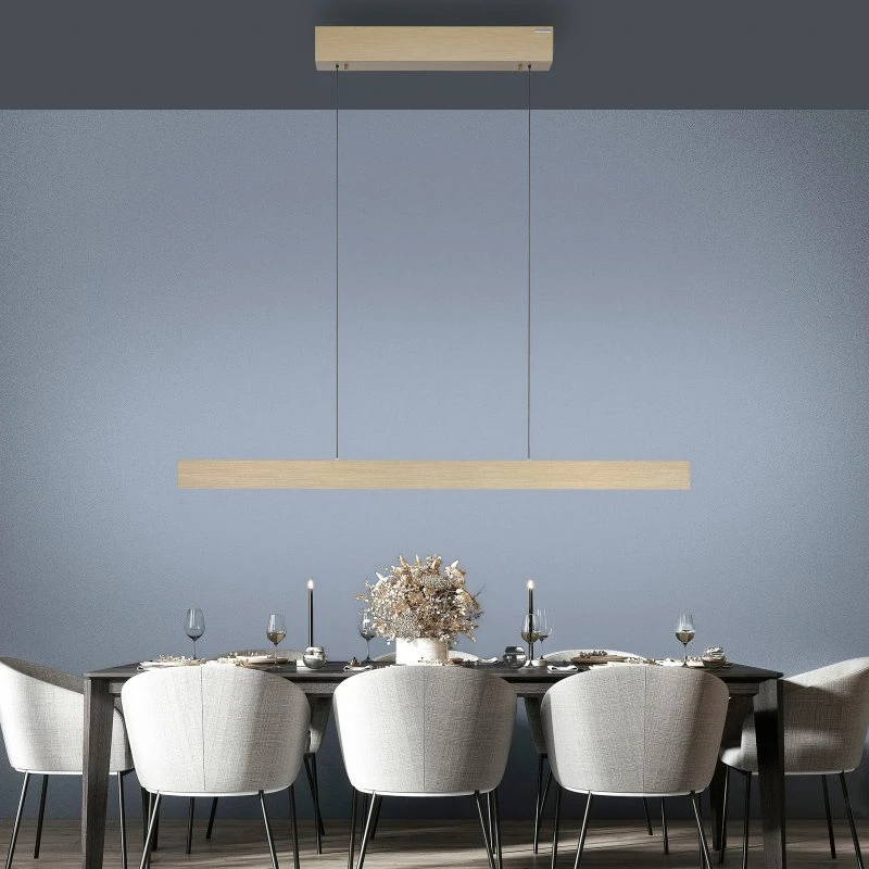 Paul Neuhaus Lámpara Colgante LED E-Motion, Oro Imperial, CCT