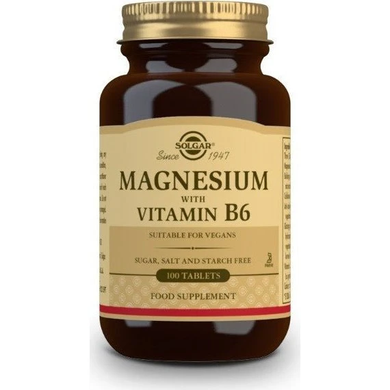 Solgar Magnesio + Vitamina B6 (100 Comprimidos)