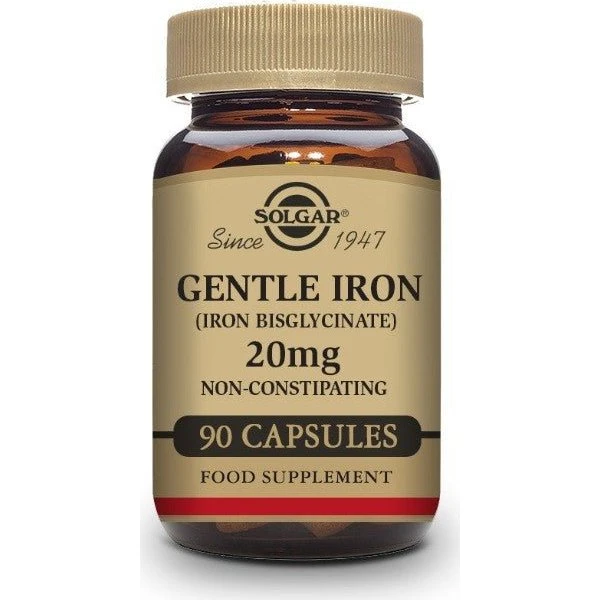 Solgar Hierro Gentle 20mg - 90 Cápsulas Vegetales