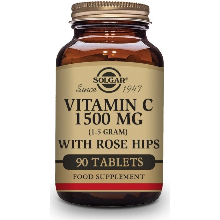 Solgar Vitamina C con Rose Hips 1500mg (90 Comprimidos)