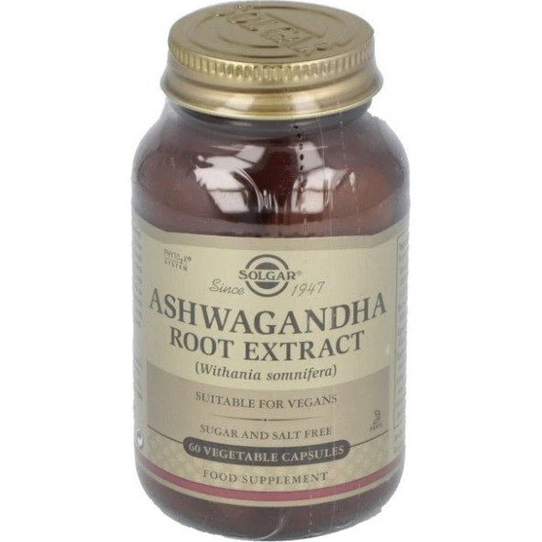 Solgar Ashwagandha 60 Cápsulas Vegetales - Extracto de Raíz