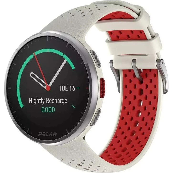 Polar Pacer Pro White/Red - Reloj de Running con GPS y Barómetro