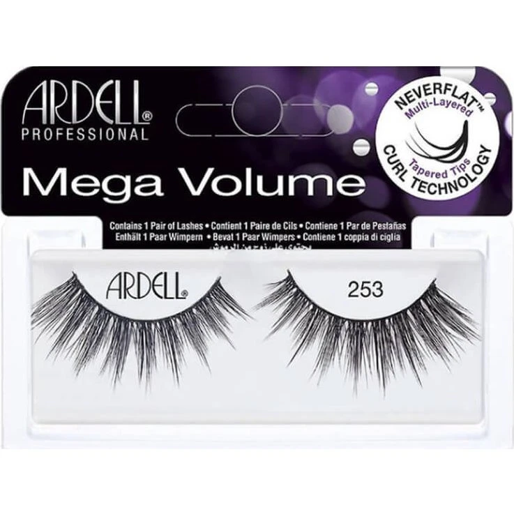 Ardell Mega Volume 253 - Pestañas Postizas de Multicapa Ultra Negro