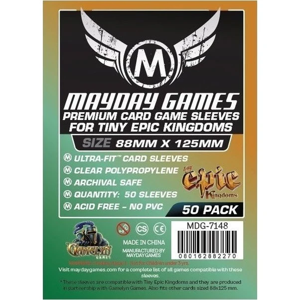 Mayday Premium Fundas para Tiny Epic Kingdoms (88x125 mm) - 50 Unidades