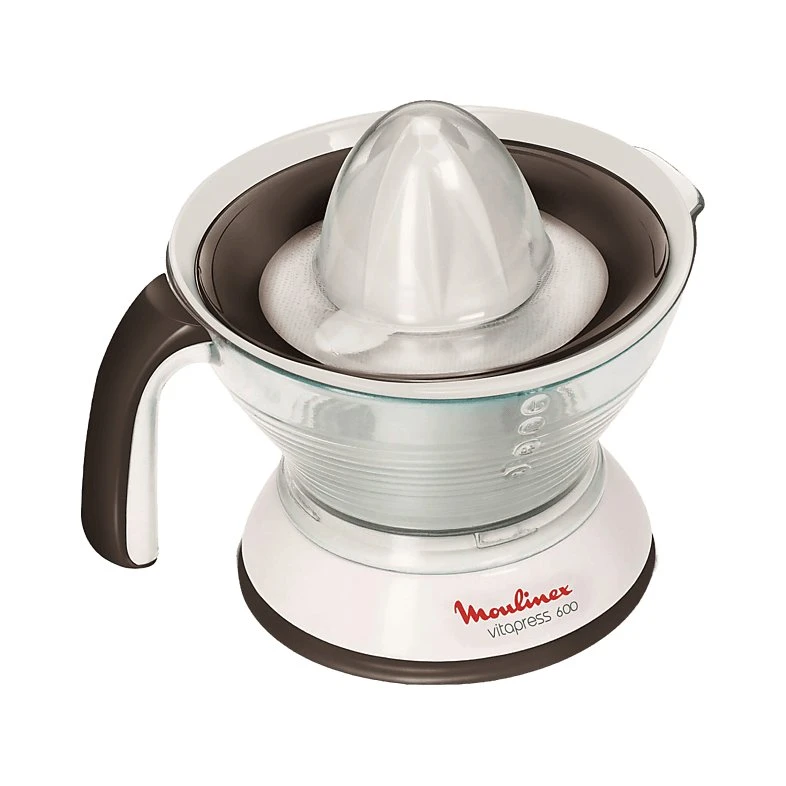 Exprimidor Moulinex Vitapress PC300B, 25W, 0.6L, Blanco y Gris
