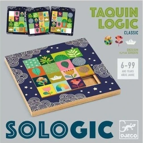 Sologic: Taquin Logic - Juego de Lógica de Madera para Niños