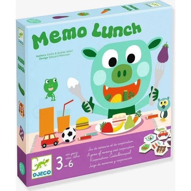 Memo Lunch - Juego de mesa cooperativo para niños