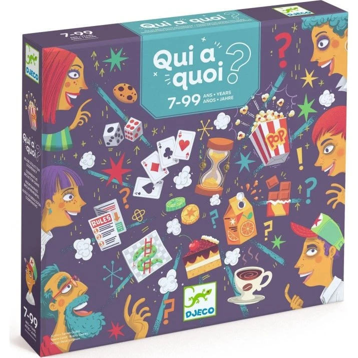 Qui a Quoi - Juego de mesa de rompecabezas para niños