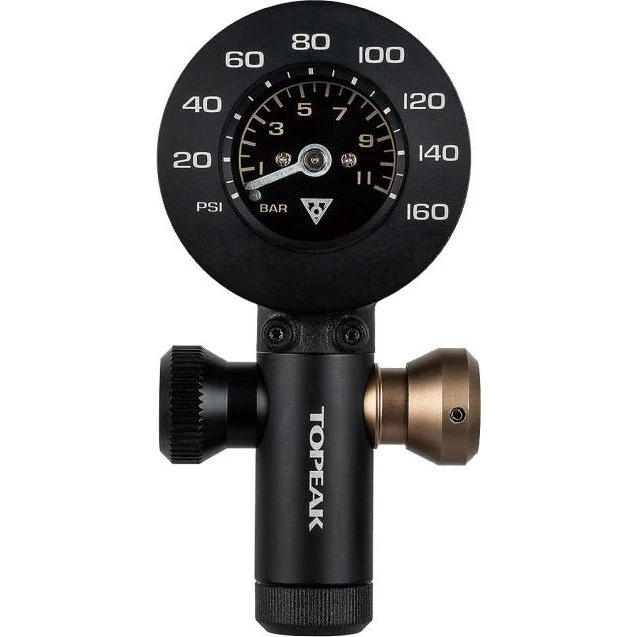 Topeak AirBooster G+ Bomba CO2 con Manómetro 360°