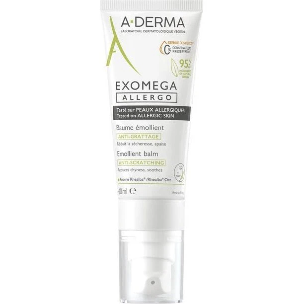 A-DERMA Exomega Allergo Bálsamo Emoliente Antirascado 40ml