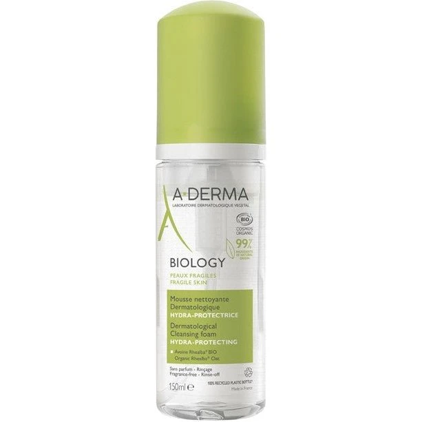 A-Derma Biology Mousse Limpiador y Desmaquillante 150 ml