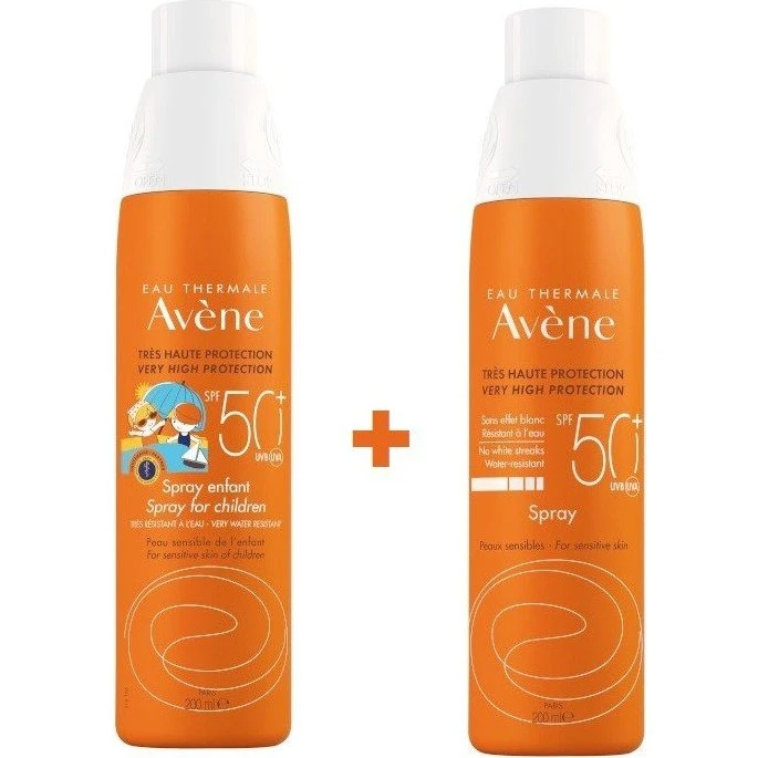 Avène Pack Protección Solar Spray Niños y Adultos SPF50+ (2x200ml)