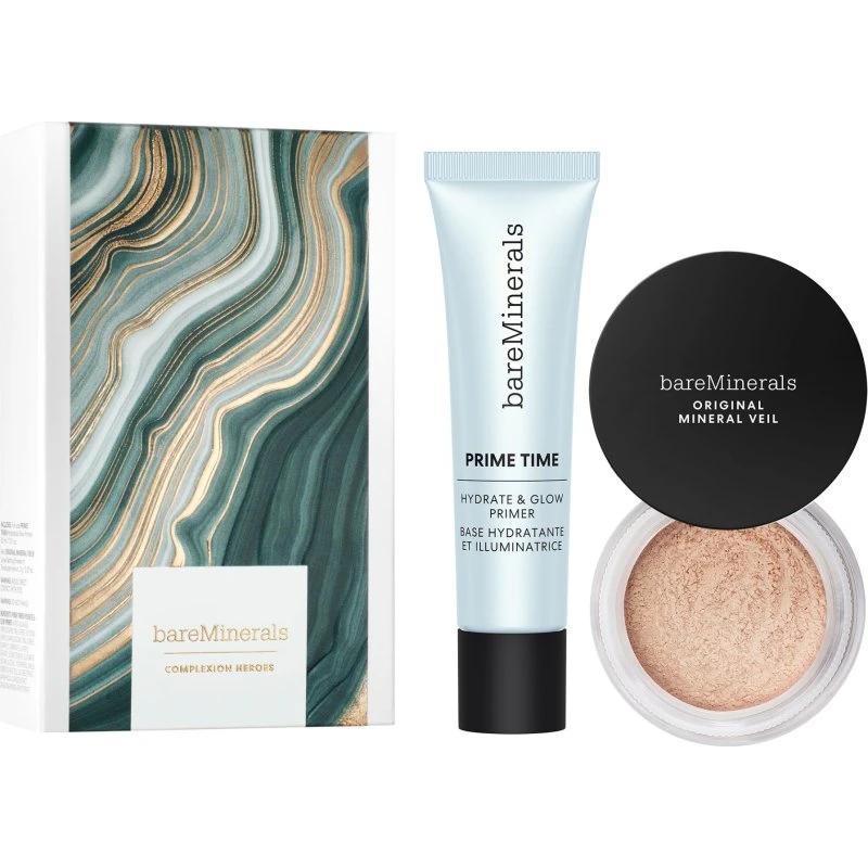 Bare Minerals Prebase + Fijador 2 pz Hidratación y Brillo