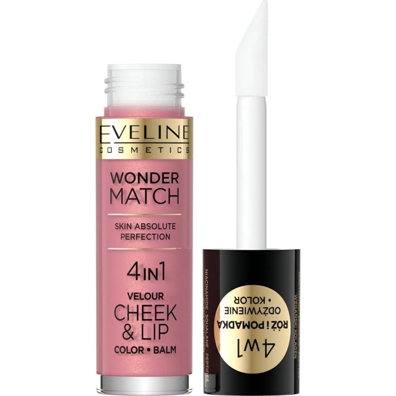 Eveline Wonder Match 4-in-1 Velour Cheek & Lip Balm 01
