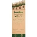 Bambaw Cepillo de Dientes de Bambú Duro (4 uds)