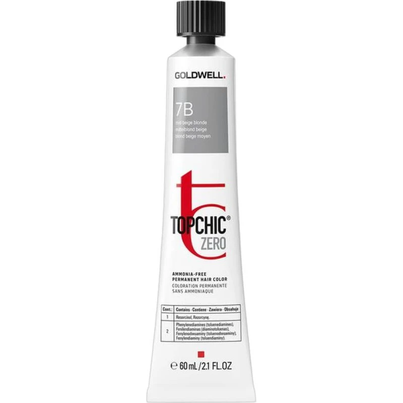 Goldwell Topchic Zero 7B Rubio Beige Medio Tinte Permanente 60 ml