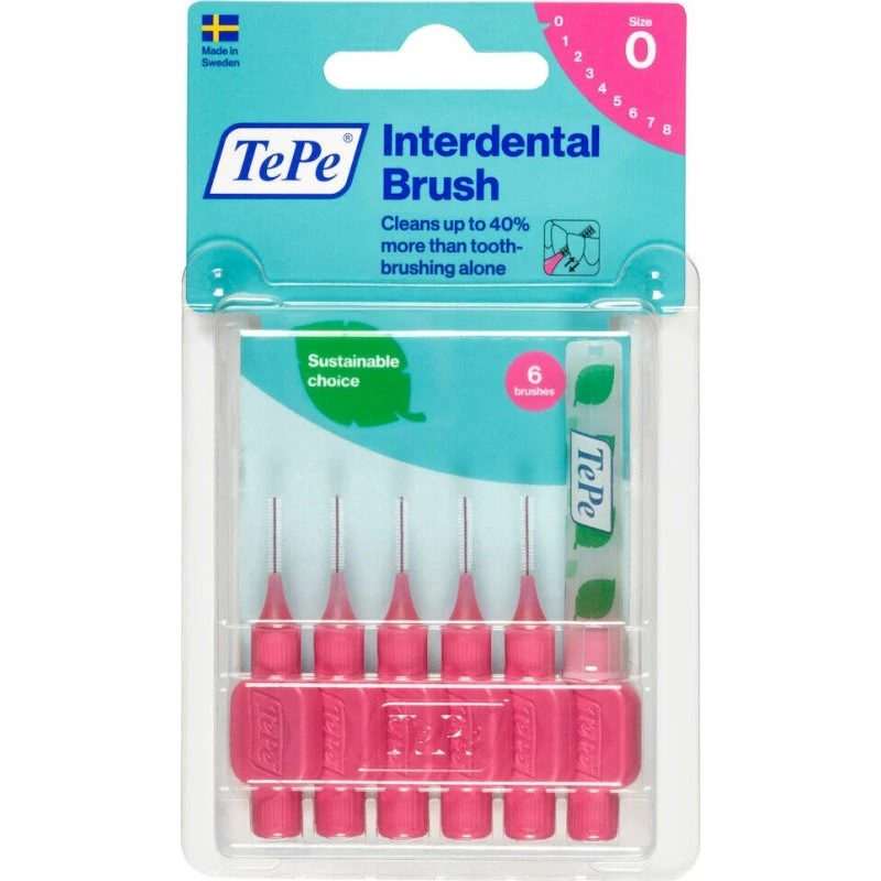 TePe Interdental Rosa 0.4mm 6 Unidades