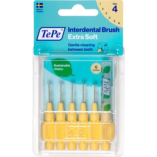TePe Cepillo Interdental Extra Suave 0,7 mm Amarillo 6 uds
