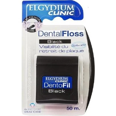Elgydium Hilo Dental Black 50m