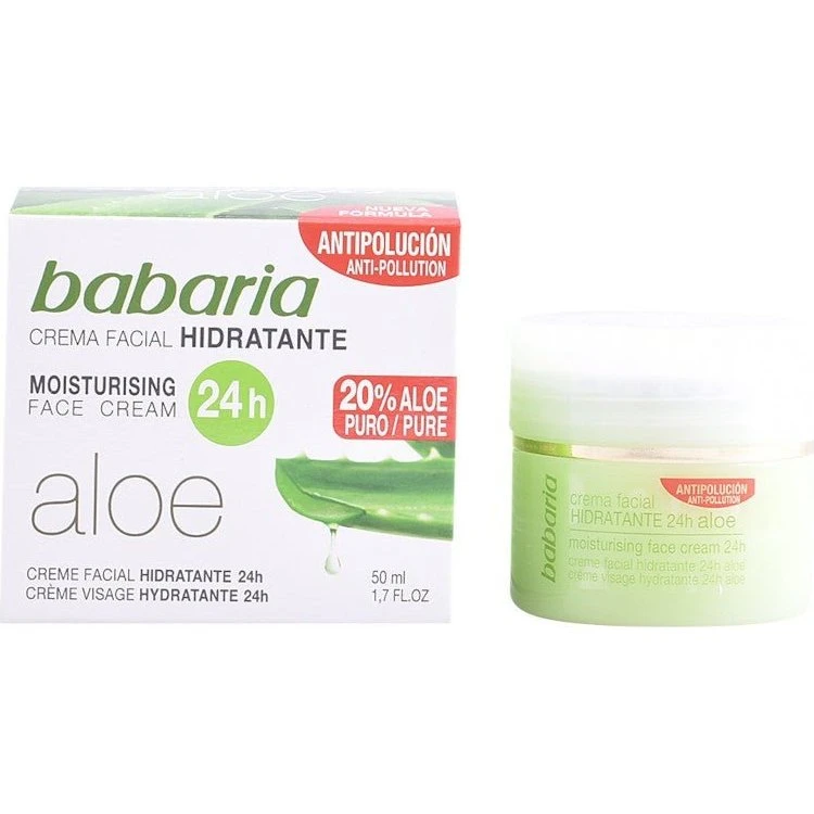 Babaria Crema Hidratante Facial con Aloe Vera 50 ml