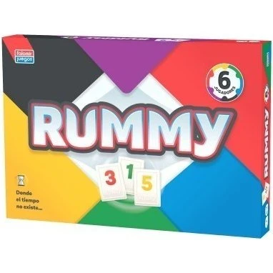 Falomir Rummy 6 Juego de Mesa para hasta 6 Jugadores