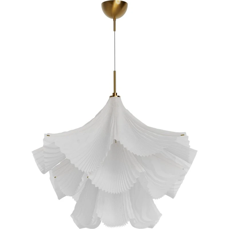 By Rydéns Lámpara Colgante Juliette Blanca de Tul y Metal Ø75 cm