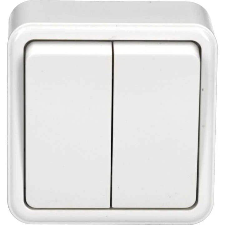 Schneider Doble Interruptor 2 Circuitos Blanco