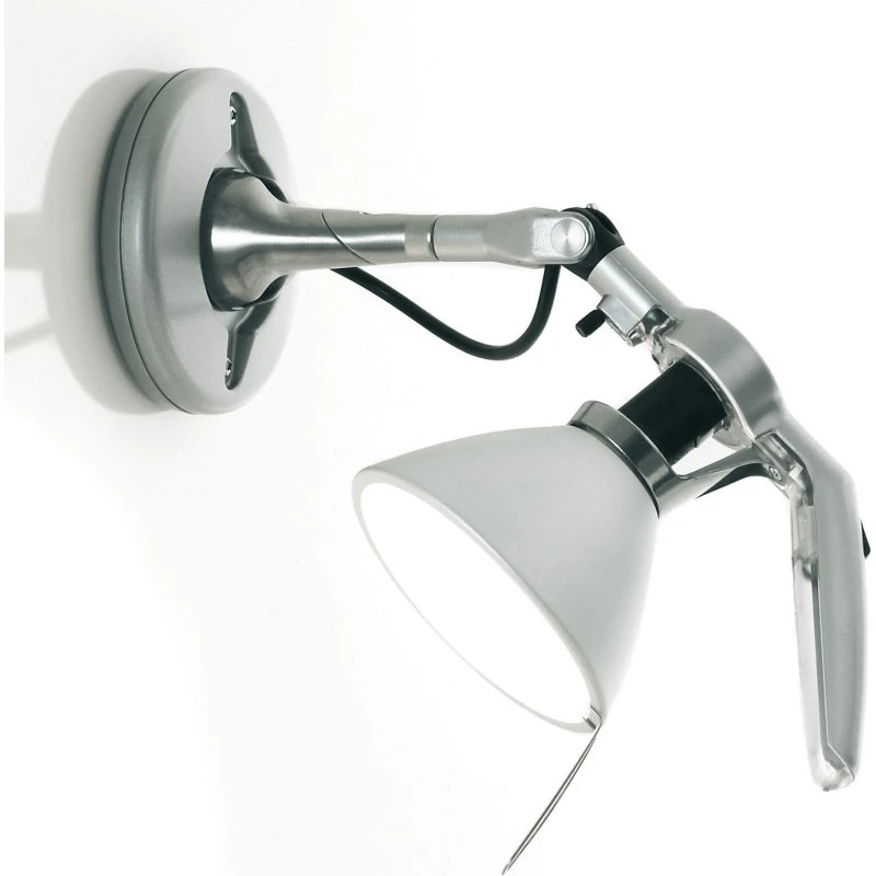 Luceplan Fortebraccio Foco de Pared de Aluminio Ø11cm