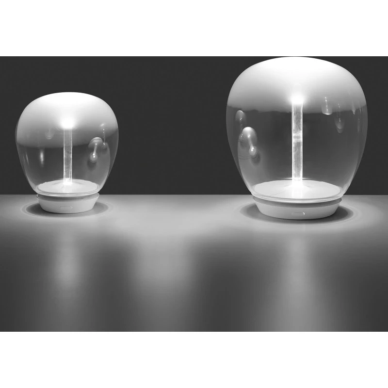 Artemide Empatia 26 Lámpara de Sobremesa de Vidrio Ahumado