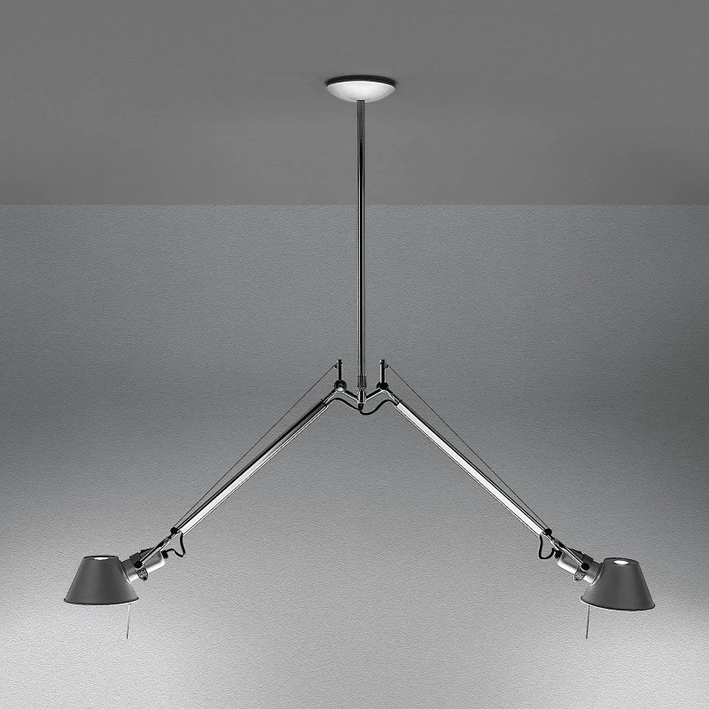Artemide Tolomeo Due Bracci Lámpara Colgante de Aluminio