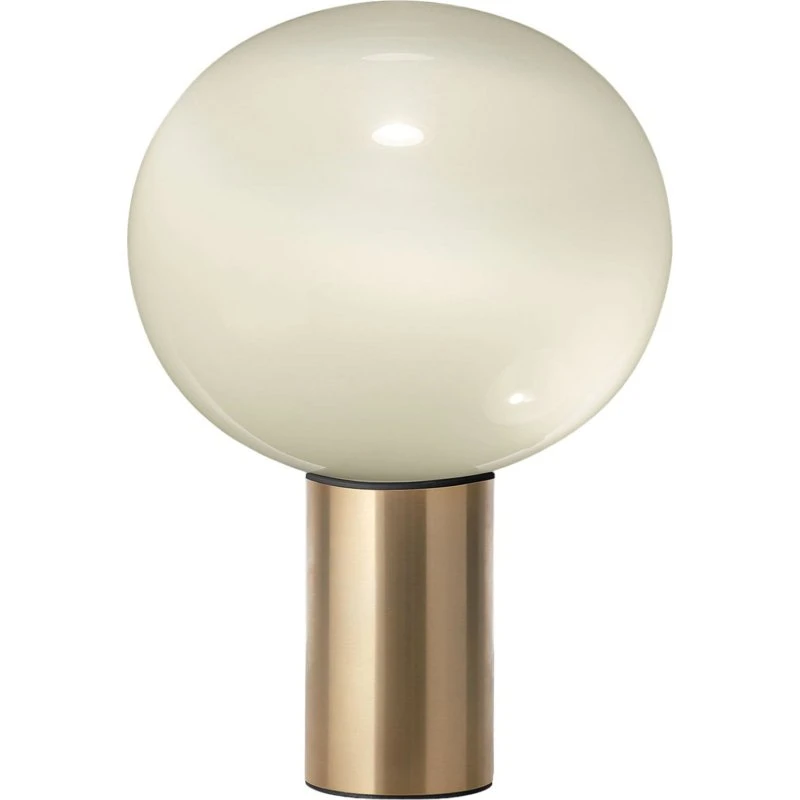 Artemide Laguna 37 Lámpara de Sobremesa Gold con Pantalla de Vidrio